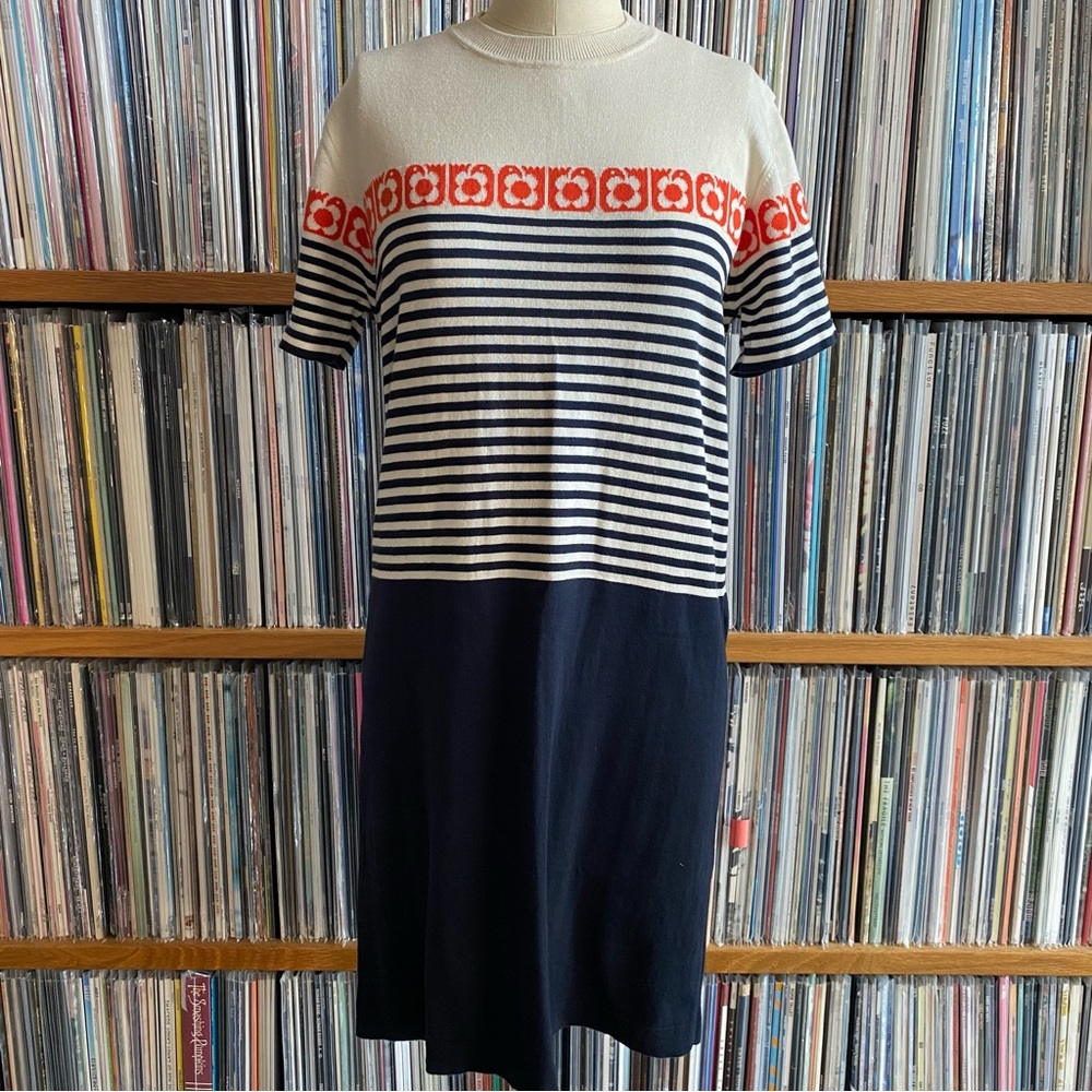 EUC ORLA KIELY Cotton striped dress SIZE Small